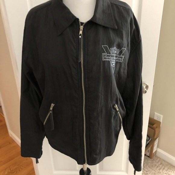Vintage Harley Davidson Men’s Nylon Riding Jacket - Picture 1 of 4